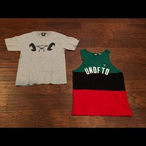 (2) Men’s Sz Small Undefeated Shirt + Tank